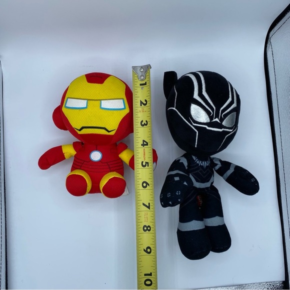 Marvel IRON MAN & BLACK PANTHER Plush/Stuffed Animal Superhero Bundle Duo - Picture 8 of 8